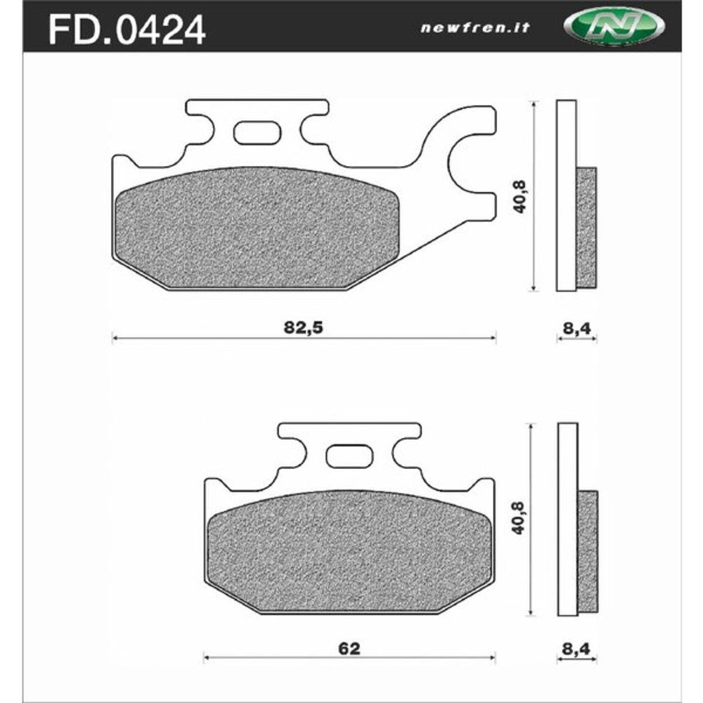 Newfren Brake Pads - Off Road ATV Organic