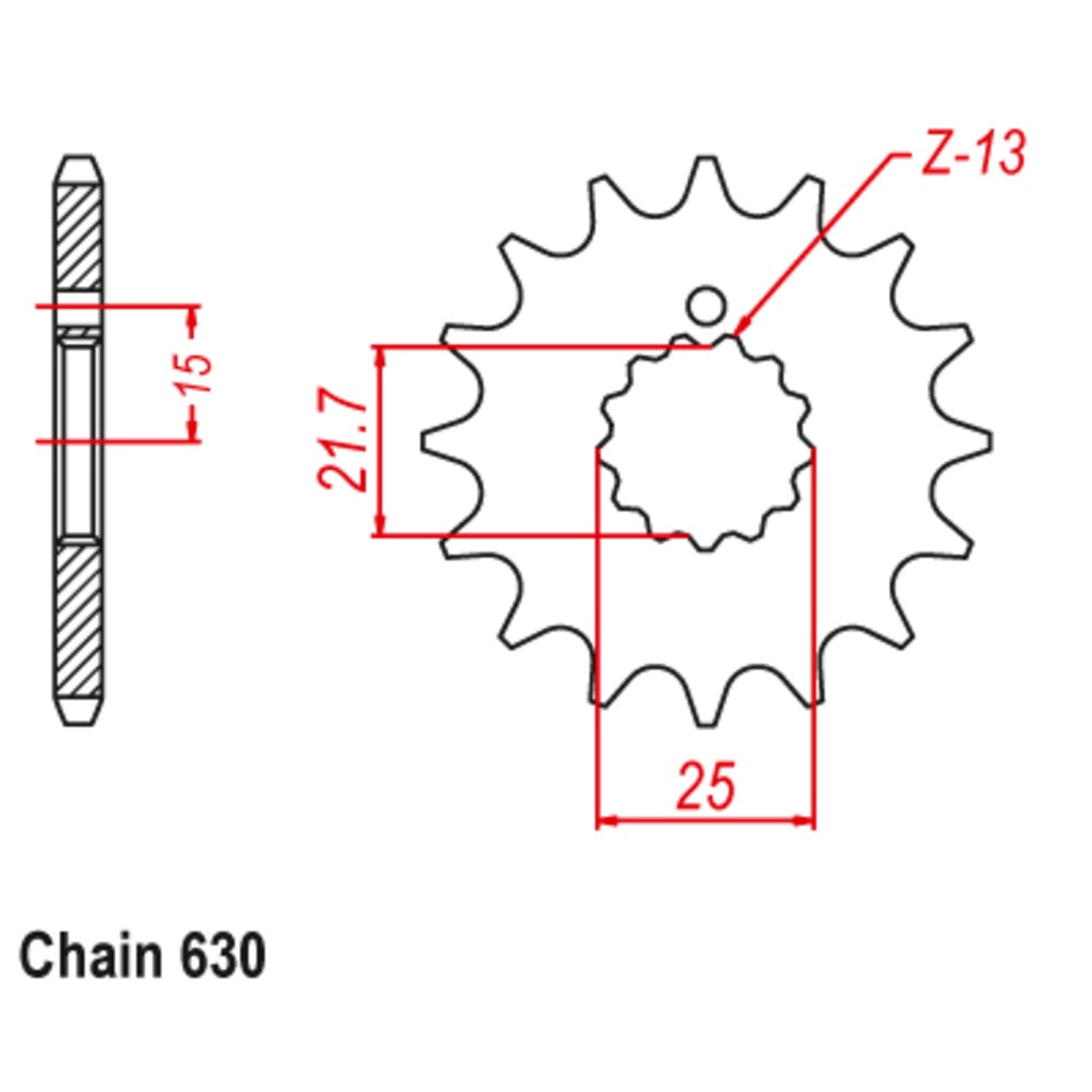 14T Front Sprocket Z650;Z750