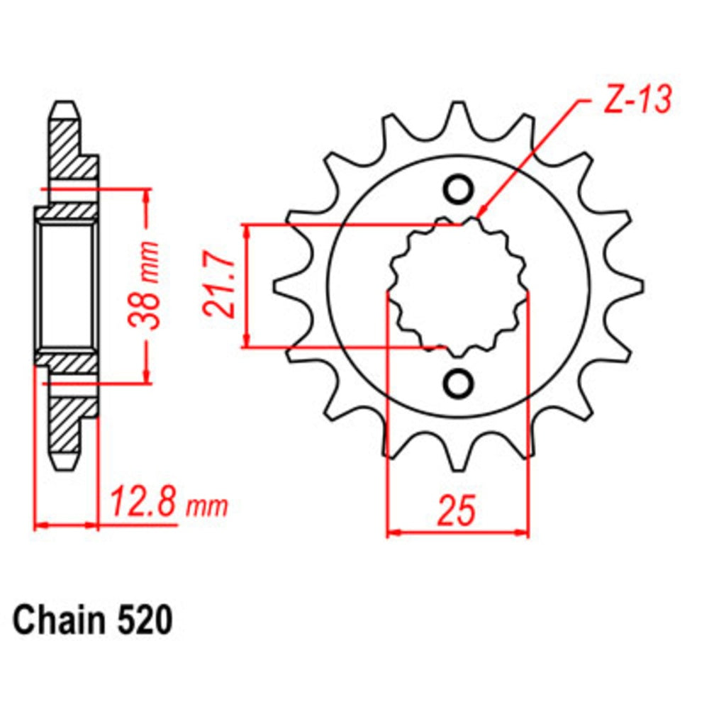 16T Kawasaki Front Sprocket (511)