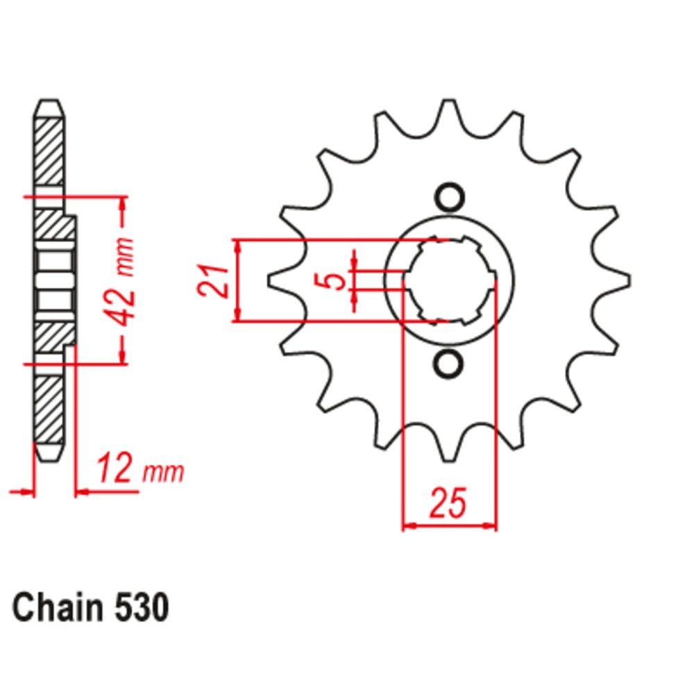 16T Yamaha Front Sprocket (571)