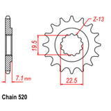 14T Suzuki Front Sprocket (434)