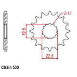 15T Suzuki Front Sprocket (435)