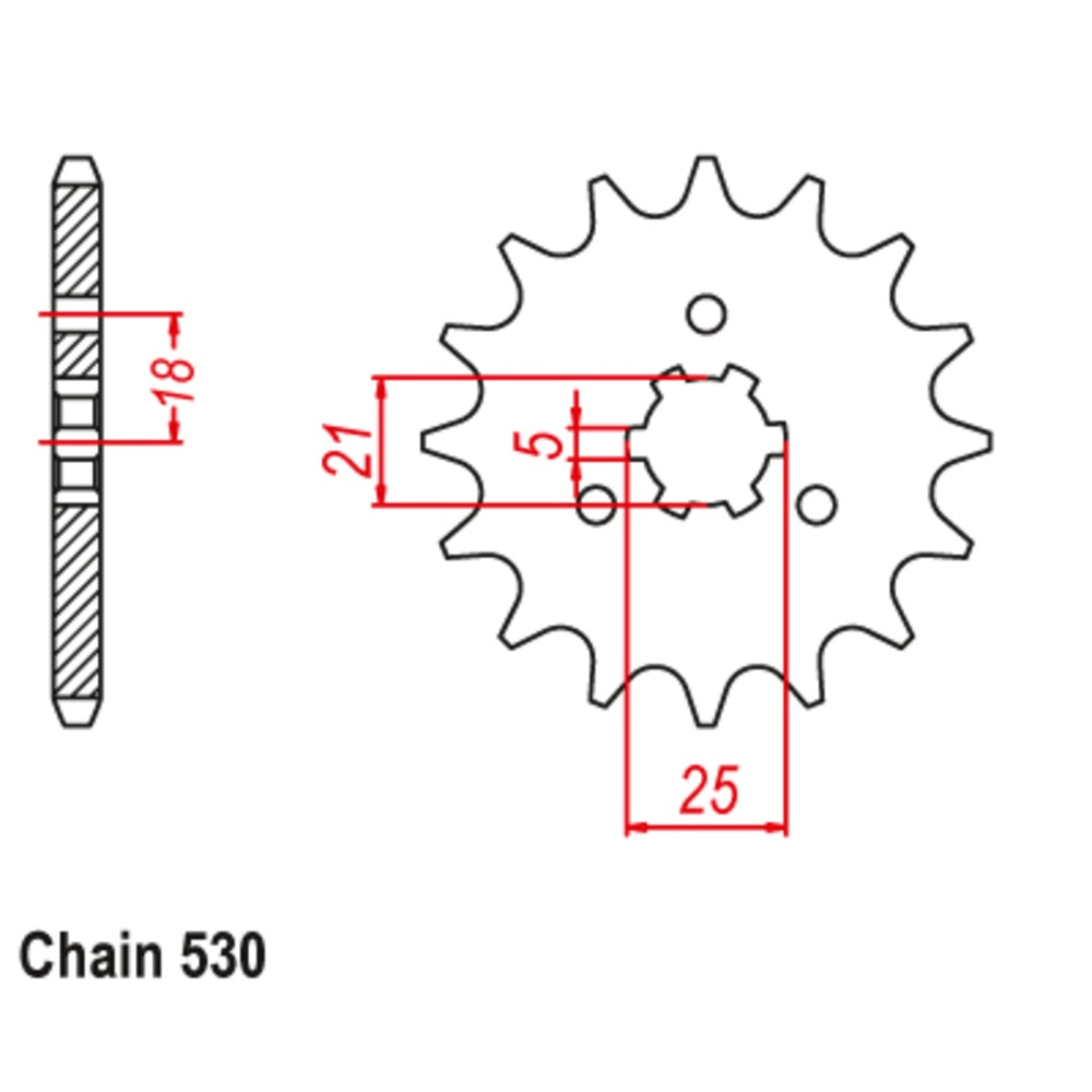 15T Suzuki Front Sprocket (424)