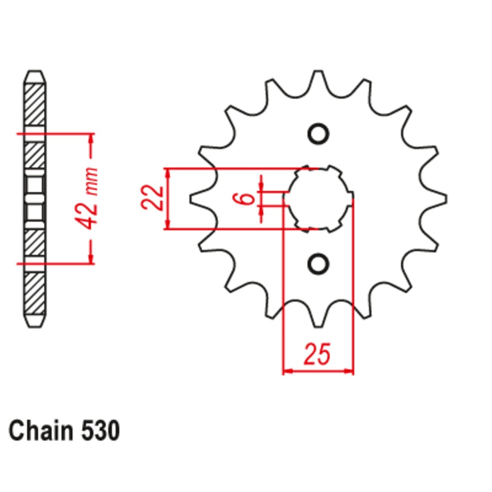 16T Honda Front Sprocket (278)
