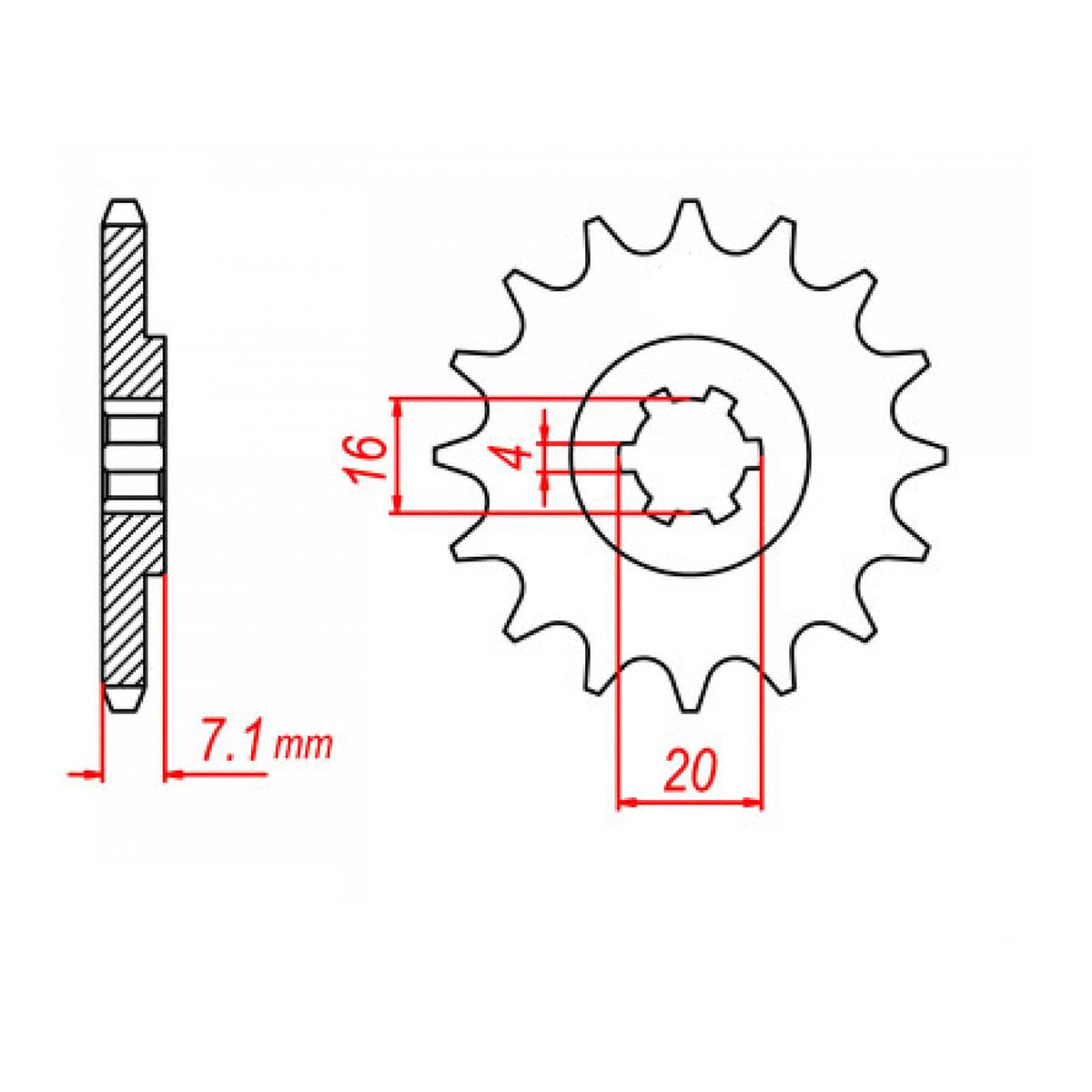 10T Suzuki Front Sprocket (1407)