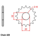 14T Suzuki Front Sprocket (426)