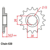 15T Honda Front Sprocket (335)