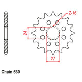 17T Suzuki Front Sprocket (423)