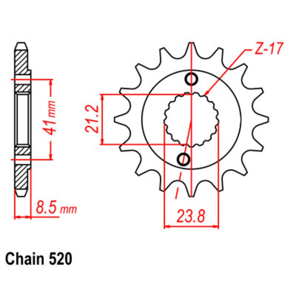 13T Honda Front Sprocket (1322)