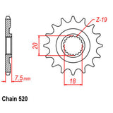 13T Honda Front Sprocket (326)