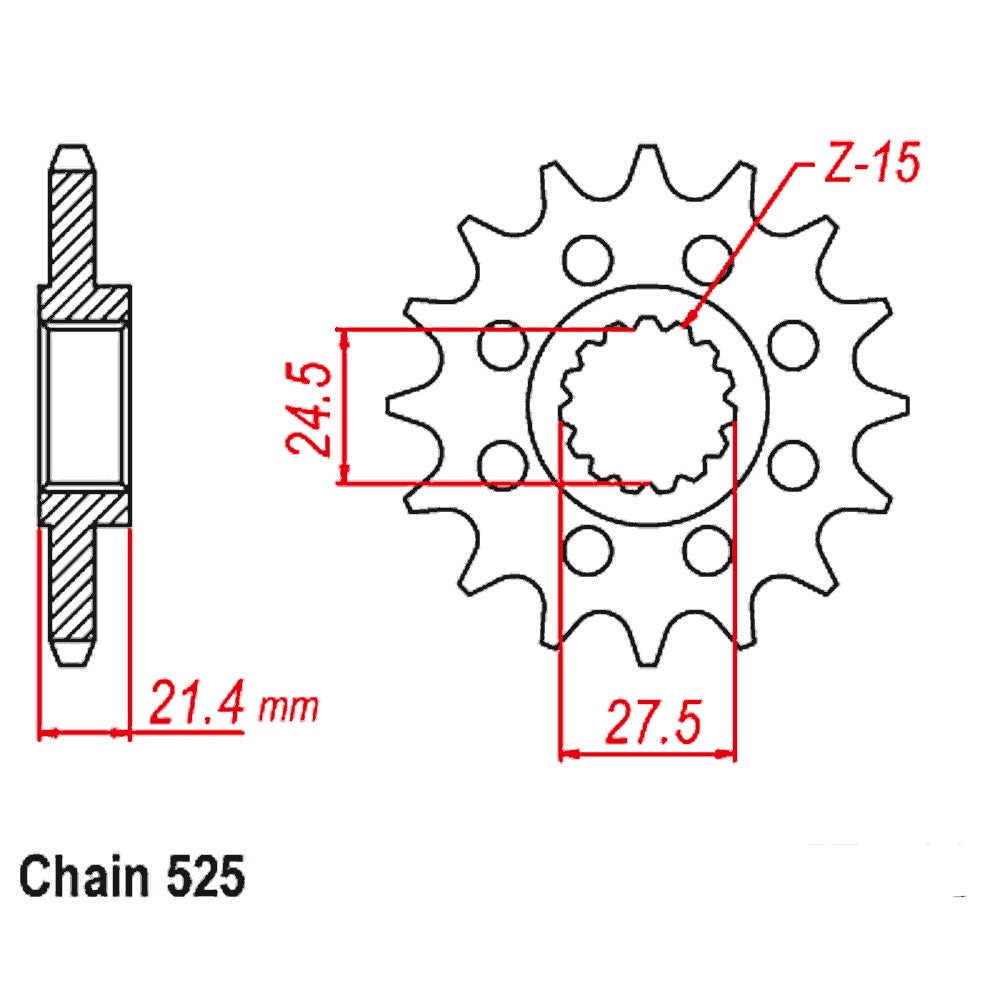 16T Aprilia Shiver/Dorsoduro Front Spkt (709)