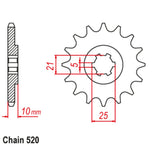 15T Cagiva 600 River/600 W16 Dual Sports Chain & Sprocket Kit