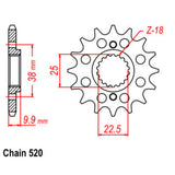 14T BMW Front Sprocket (403)
