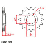 15T BMW Front Sprocket (402)