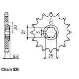 13T Husqvarna Front Sprocket (507)