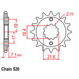 13T Honda Front Sprocket (1321)