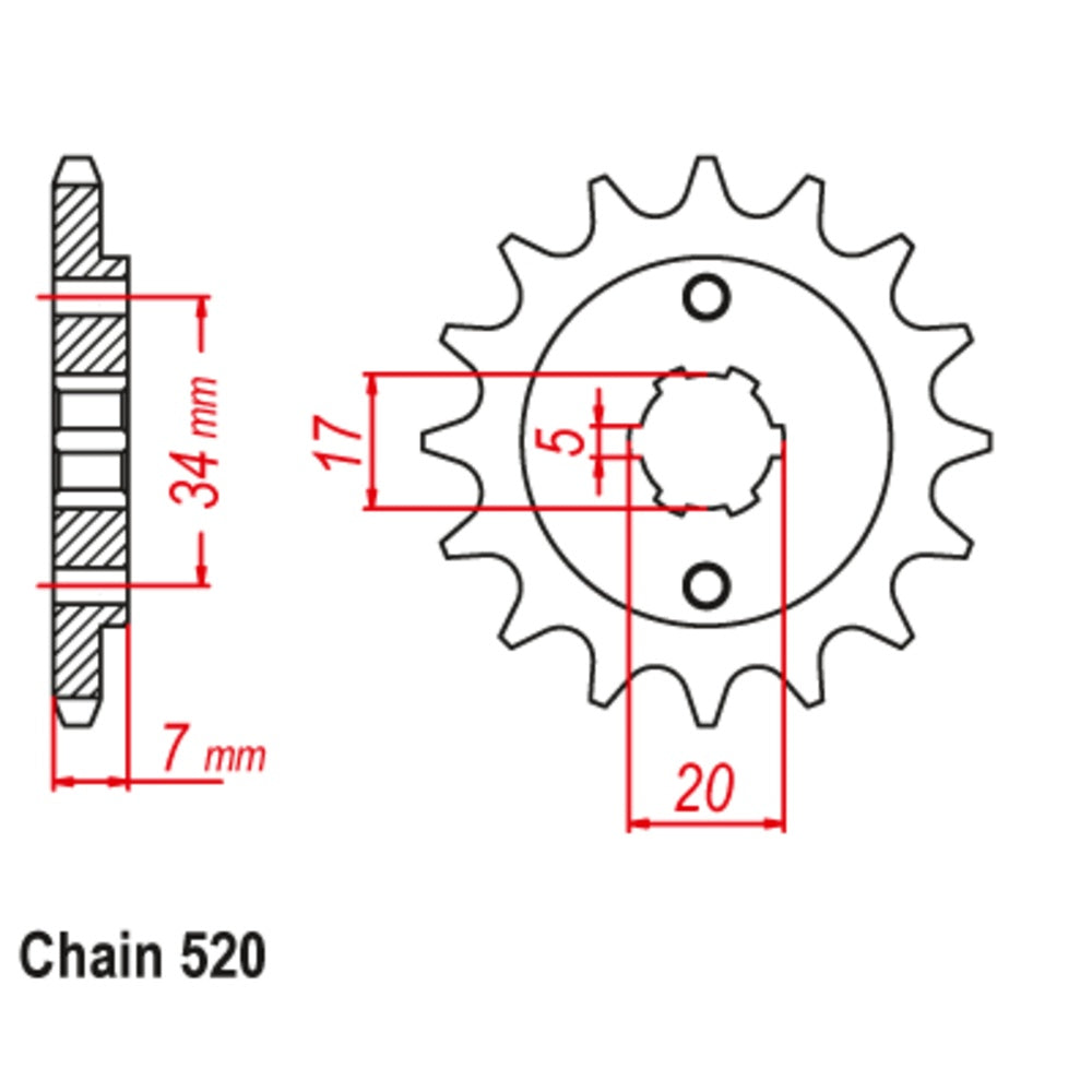12T Honda Front Sprocket (1327)