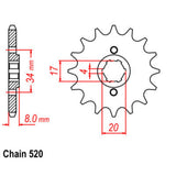 15T Honda Front Sprocket (287)