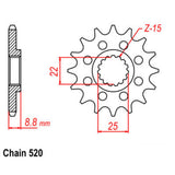 14T KTM Front Sprocket (1901)