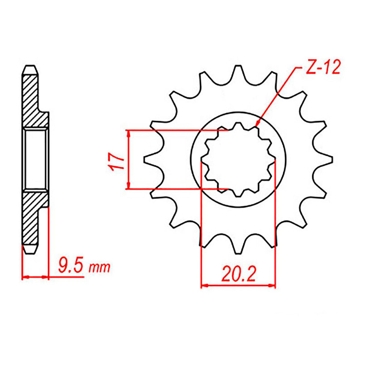 11T KTM 50 Front Sprocket