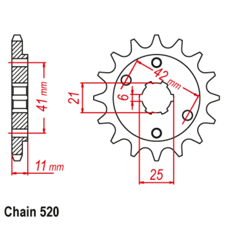 15T NSR250 Honda Front Sprocket