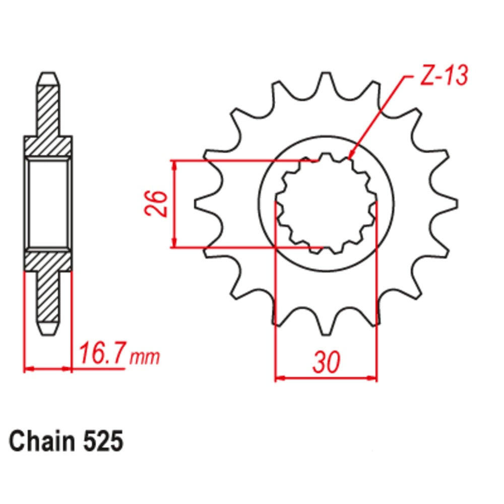 15T Honda Front Sprocket (1370)