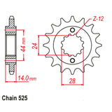 17T Honda Front Sprocket (1372)