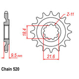 14T Honda Front Sprocket (285)