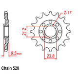 12T Honda Front Sprocket (284)
