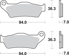 SBS FRICTION - Sinter Rear Brake Pads - 1003LS-