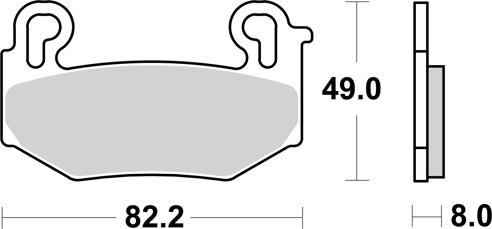 SBS FRICTION - Sinter Front Brake Pads - 1004HS-