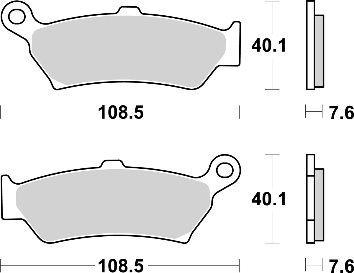SBS FRICTION - Sinter Rear Brake Pads - 1005LS-