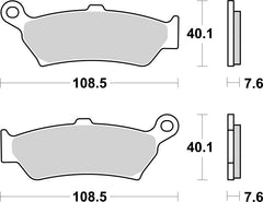 SBS FRICTION - Sinter Rear Brake Pads - 1005LS-