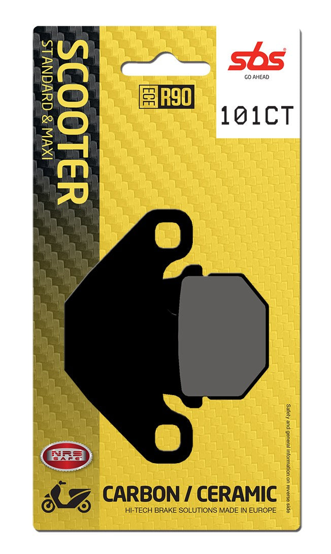 SBS FRICTION - Carbon Tech Front / Rear Scooter Brake Pads (SBS 544) - 101CT-