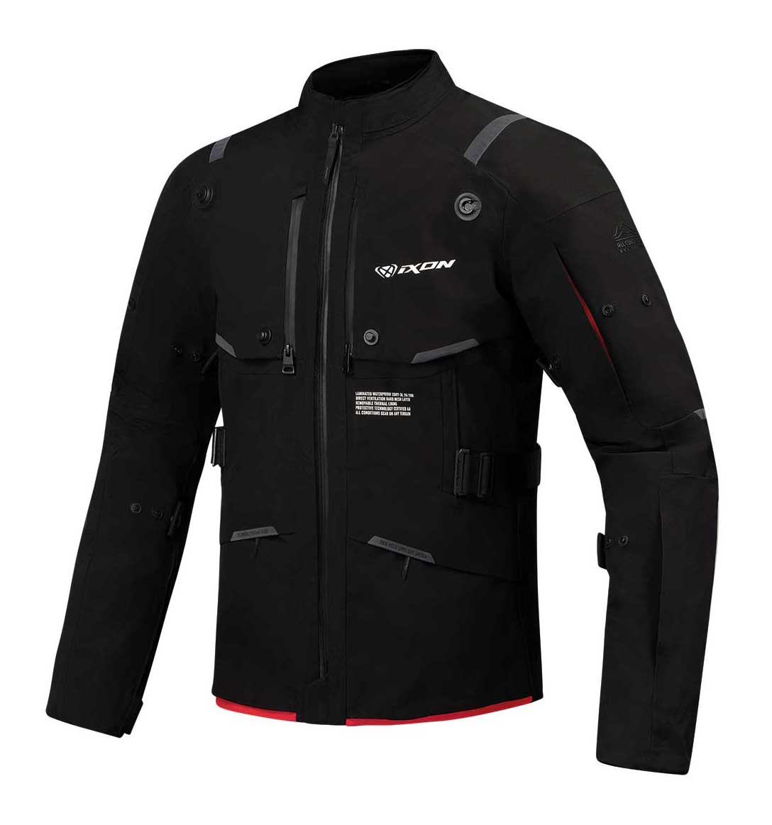 Ixon M-Skeid Jkt Blk/neon Red