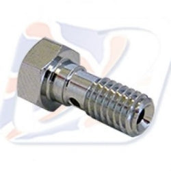 SINGLE HEX HEAD BANJO BOLT M6 X 1 CHROME - 106100C