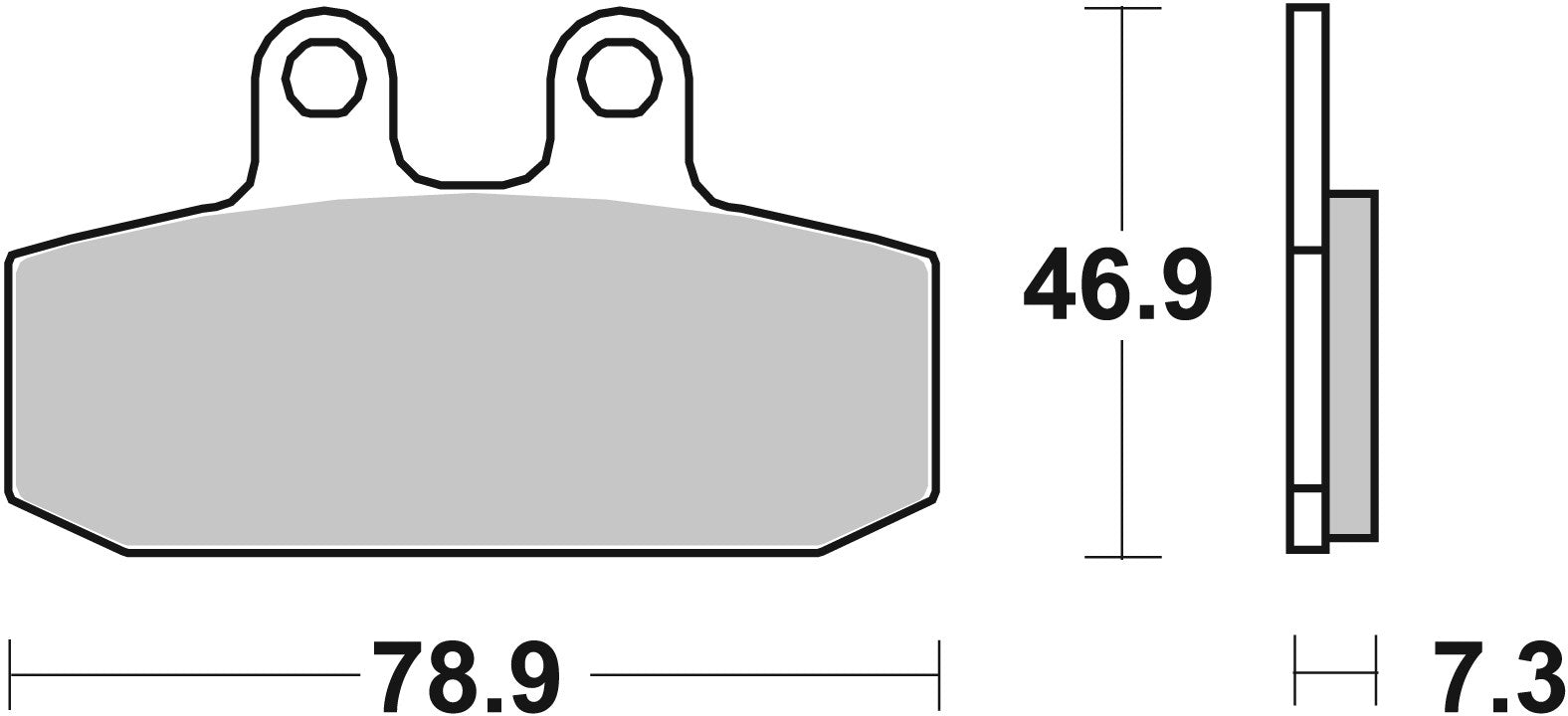SBS FRICTION - Ceramic Front Scooter Brake Pads (SBS 588) - 108HF-