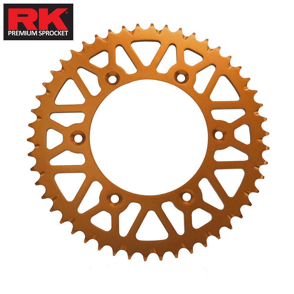 RK ALLOY RACING SPROCKET - 52T 520P - ORANGE - 30-K01-52ER
