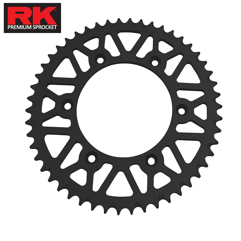 RK ALLOY RACING SPROCKET - 48T 520P - BLACK - 30-110-48KR