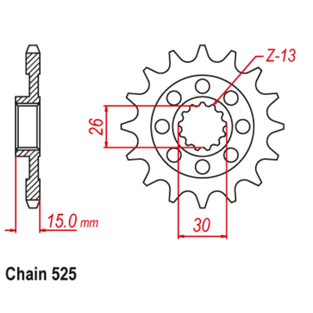 17T BMW Front Sprocket S1000 RR (404)