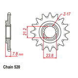 13T Supersprox Stealth Front Sprocket Honda CRF250R 18 (1326)