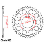 46T Suzuki Rear Sprocket