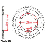 48T Suzuki DRZ125 Rear Sprocket (DRZ) (797)