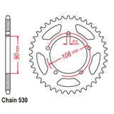 40T Ducati Rear Sprocket (1022)