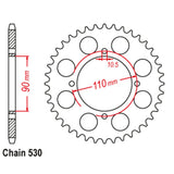 37T Yamaha Rear Sprocket (840)