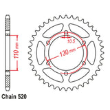 40T Kawasaki Rear Sprocket (486)