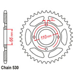 38T Yamaha Rear Sprocket