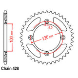 50T Suzuki/Yamaha Rear Sprocket (798)