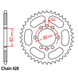 49T Yamaha Rear Sprocket (843)