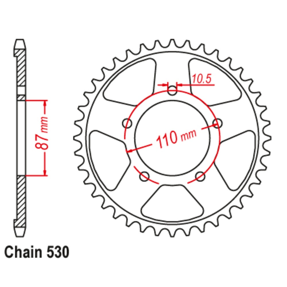 52T Suzuki Rear Sprocket (829)